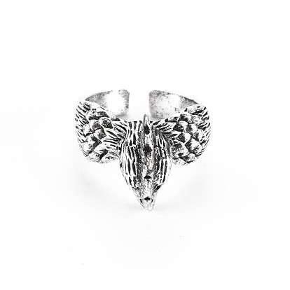 Men's Alloy Cuff Finger Rings, Open Rings, Cadmium Free & Lead Free, Chicken