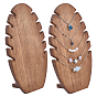 Wood Necklaces Organizer Display Holder, Leaf Shape