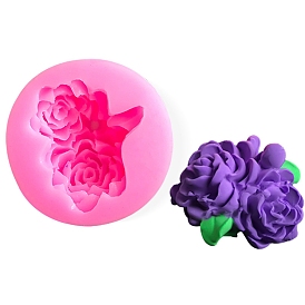 Flower DIY Candle Silicone Molds, Food Grade Silicone, Decoration Making, for Candle Making