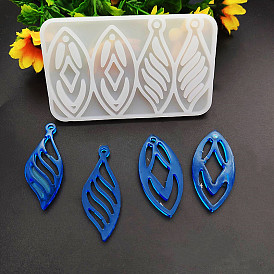 DIY Pendant Silicone Molds, Resin Casting Molds, Leaf