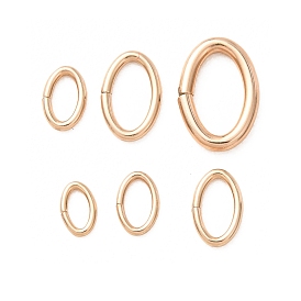 1/20 14K Gold Filled Open Jump Rings, Saw Cut Oval, Yellow Gold Filled