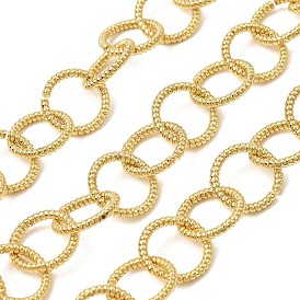 Brass Rolo Chains, Long-Lasting Plated, Rack Plating, Lead Free & Cadmium Free, Unwelded