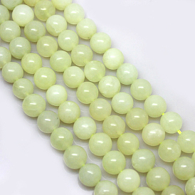 Natural New Jade Beads Strands, Round