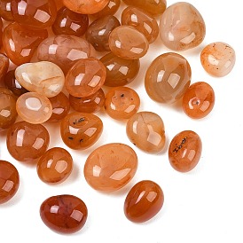 Natürliche Karneolperlen, getrommelt Stein, Nuggets, kein Loch / ungekratzt, Vasenfüllsteine/ungebohrt, Vasenfüller Edelsteine