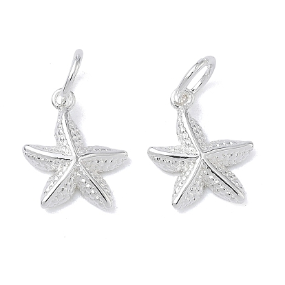 Латунные подвески, долговечный, без кадмия и без свинца, прелести морская звезда, с целью перехода в кольце