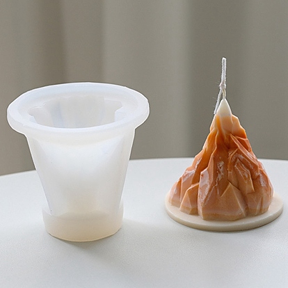 Moules à bougies en silicone de montagne, pour la fabrication de bougies parfumées