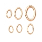 1/20 14K Gold Filled Open Jump Rings, Saw Cut Oval, Yellow Gold Filled