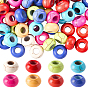80шт 8 цвета окрашенные синтетические бирюзовые европейские бусины, бусины с большим отверстием, рондель