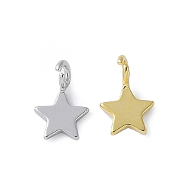 925 подвески-звездочки из стерлингового серебра, с открытыми петлями