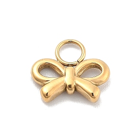 Ионное покрытие (ip) 304 брелоки из нержавеющей стали, бантом