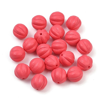 Чешские прессованные стеклянные бусины, тыква