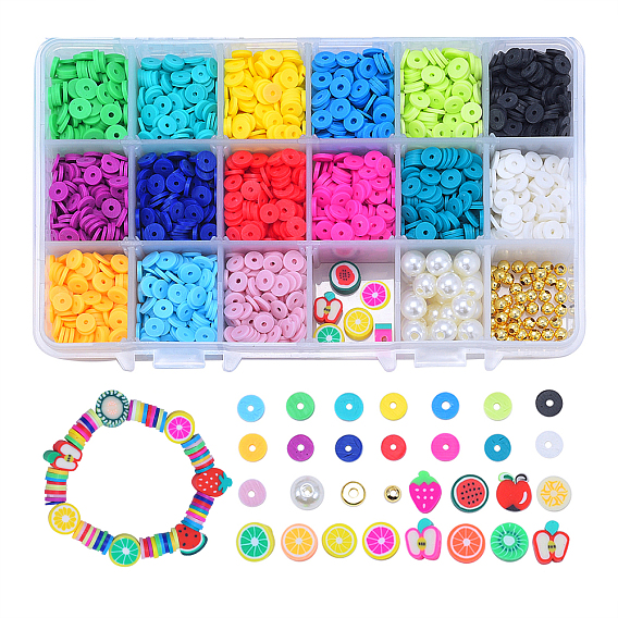 Плоские круглые бусины из глины ручной работы полимерные, диск хейши бусины для гавайских серег браслет ожерелья ювелирных изделий