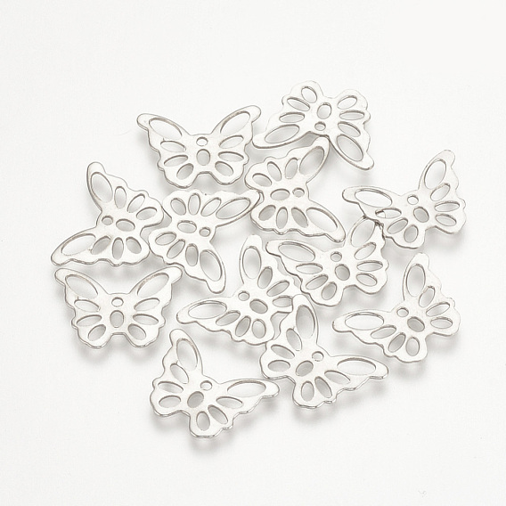 304 Edelstahl Reize, ausgeschnitten, hohl, Schmetterling