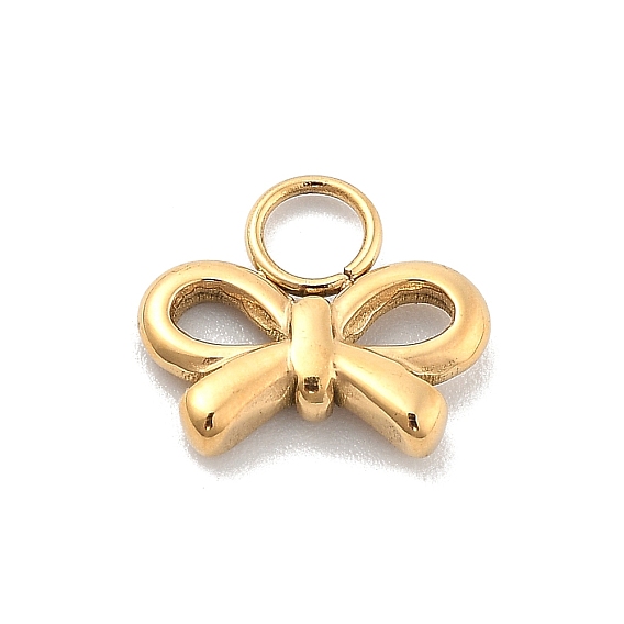 Ионное покрытие (ip) 304 брелоки из нержавеющей стали, бантом