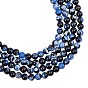 Natural Fire Crackle Agate Beads Strands, Dyed, Round