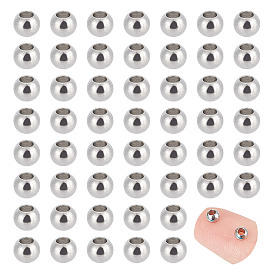 201 из нержавеющей стали разделительные бусины, круглые