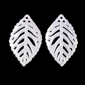 Акриловые подвески с имитацией ракушек, лист прелести