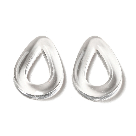 Прозрачные акриловые связывая кольца, слеза