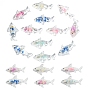 12Pcs Transparent Luminous Acrylic Pendants, Glow in the Dank, Shark