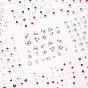 Nail Art Stickers Decals, Self-adhesive, for Nail Tips Decorations, Butterfly Pattern