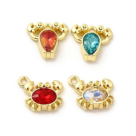 Подвески из сплава и страза, морские существа амулеты