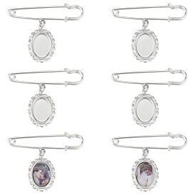 Овальная заготовка своими руками 316 хирургические броши из нержавеющей стали, наборы для изготовления своими руками