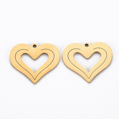 Ионное покрытие (ip) 201 подвески из нержавеющей стали, резать, сердце