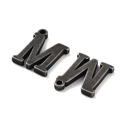 316 Surgical Stainless Steel Charms, Letter M Charm