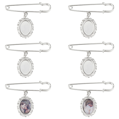 Овальная заготовка своими руками 316 хирургические броши из нержавеющей стали, наборы для изготовления своими руками