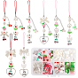 Наборы для самостоятельного изготовления ремешка для мобильного телефона в виде вишневого шарма, включая подвески из сплава, стеклянные бусины и акриловые бусины с имитацией жемчуга
