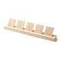 Wood Earring Display Stands, for Dangle Earring Organizer Holder, with 5Pcs Display Cards, Rectangle