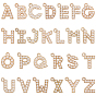 104Pcs 26 Styles Zinc Alloy Pendants, with Plastic Imitation Pearl Beads, Light Gold