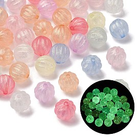 Светящиеся прозрачные акриловые бусины, тыква, с блеском порошок, светится в темноте