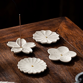 Ceramic Incense Holders, Home Office Teahouse Zen Buddhist Supplies, Flower