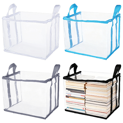 4шт. 4цвета ПВХ коробка для хранения книг, прямоугольные