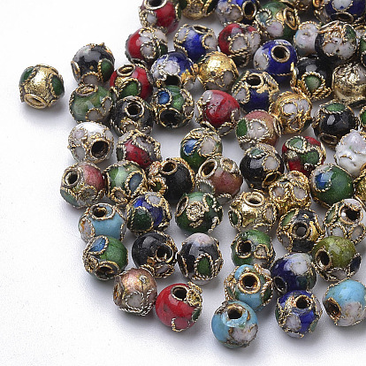 Handmade Cloisonne Beads, Round