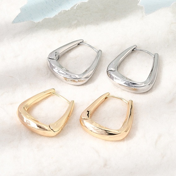Brass Hoop Earrings for Women