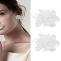 1Pair Flower Acrylic Stud Earrings