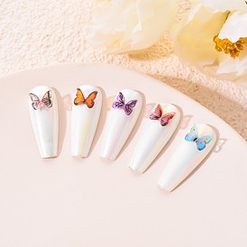 3D Resin Butterfly Nail Charms, Nail Art Design, Nail Art Decoration Manicure Tools Accessories