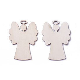 Pendentifs en bois undyed, ange