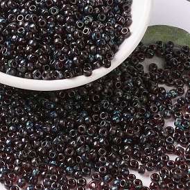 MIYUKI Round Rocailles Beads, Japanese Seed Beads, Transparent Colours Picasso
