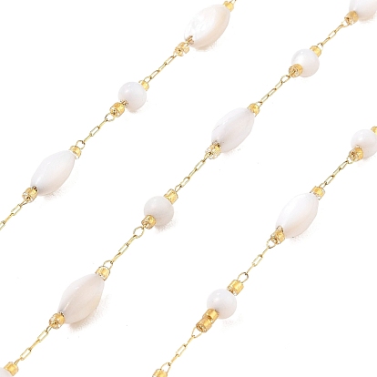 Ионное покрытие (ip) 304 цепи для канцелярских скрепок из нержавеющей стали, пайки, с стеклянные бусы, лошадиный глаз 