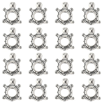 30шт. рамка из сплава в тибетском стиле, черепаха