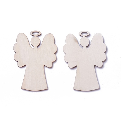 Pendentifs en bois undyed, ange