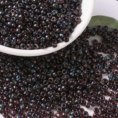 Миюки круглые бусины рокайль, японский бисер, прозрачные цвета пикассо