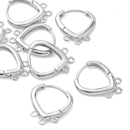 Apprêts de boucles d'oreilles créoles en laiton shegrace, sans cadmium et sans nickel et sans plomb, 3 avec boucle
