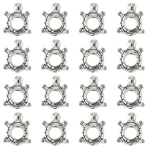 30шт. рамка из сплава в тибетском стиле, черепаха