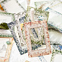 40Pcs 8 Styles Rectangle Lace Scrapbook Paper, for DIY Album Scrapbook, Background Paper, Diary Decoration