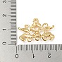 Brass Chandelier Component Links, Light Gold, Flower/Fan Connector