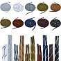10 paires 10 styles lacets en polyester, décorations de chaussures